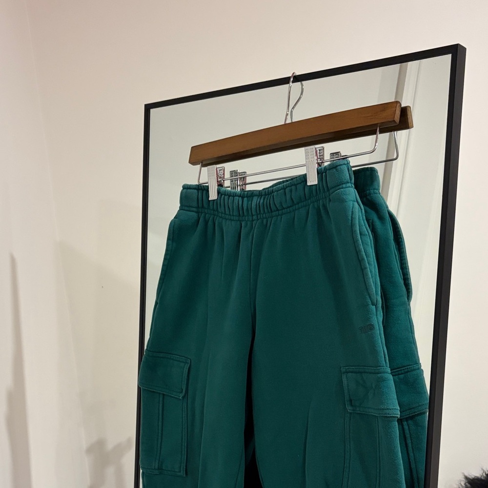 Green Cargo Jogger Pants